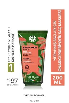 Onarıcı Prebiyotik Saç Maskesi - Yıpranmış Saçlar / Reparation -Vegan -200ml