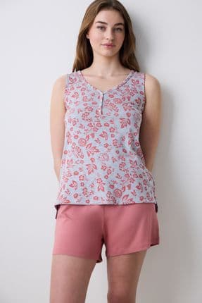 Mia Şort Gül Kurusu Pijama Takımı