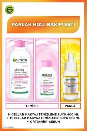 Parlak Bakım Seti - C Vitamini Serum & 100 ml Micellar & 400 ml Micellar