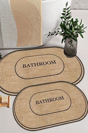 Dijital Kaymaz Yıkanabilir Jüt Görünümlü Bath Modern Banyo  Klozet Takımı