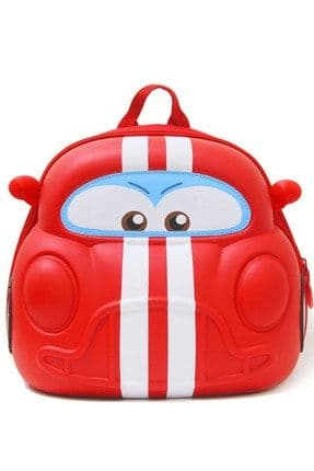 Unisex Çocuk Kırmızı Car Anaokulu Sırt Çantası