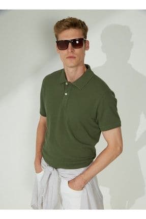 Altınyıldız Classics Polo Yaka Haki Erkek T-Shirt 4A9000000001