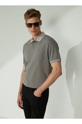 Altınyıldız Classics Polo Yaka Gri Erkek T-Shirt 4A9000000004