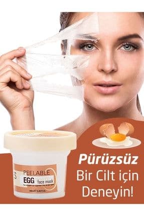 Soyulabilir Collagen Takviyeli Yumurta Akı Gece Yüz Maskesi